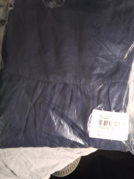 Quince 100% European Linen Fit & Flare Midi Dress Deep Navy XL NWT - Picture 4 of 4